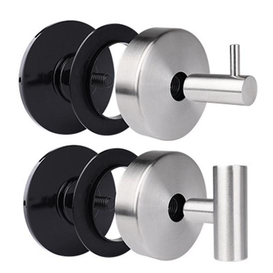 Yousheng 2 ks přísavkových háčků na dveře na věnce, sprchové, vodotěsné, dekorativní kruhový háček, bez vrtání, držák na ručníky na vchodové dveře, skleněná okna, koupelna