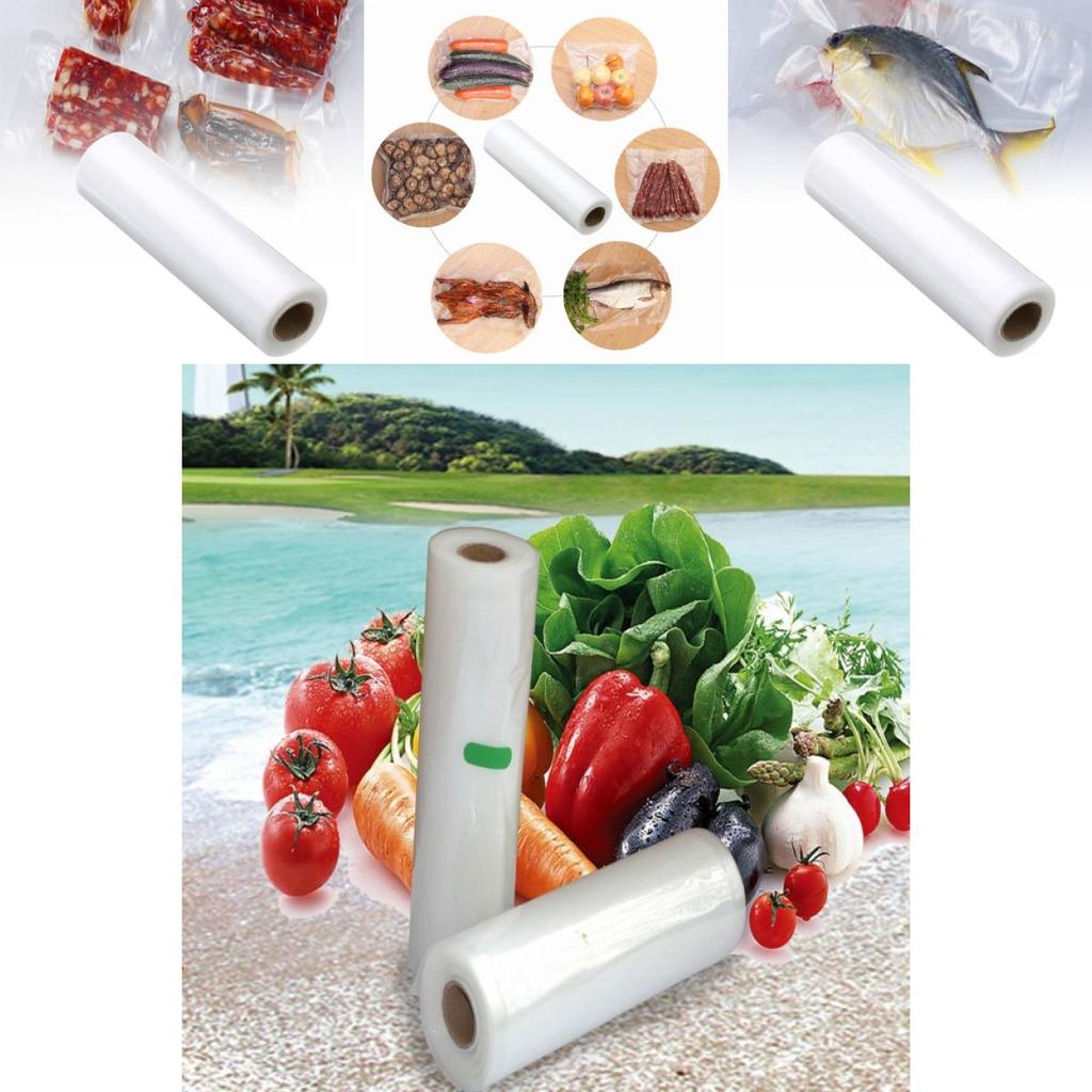 Premium Food Grade Vacuum Sealer Bags Transparent 5 Meters Long For Home Storage