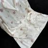 2026 Women's Ice Silk Floral Pajama Set: Long Sleeve Top, Long Pants, Lace Camisole with Bra Pads