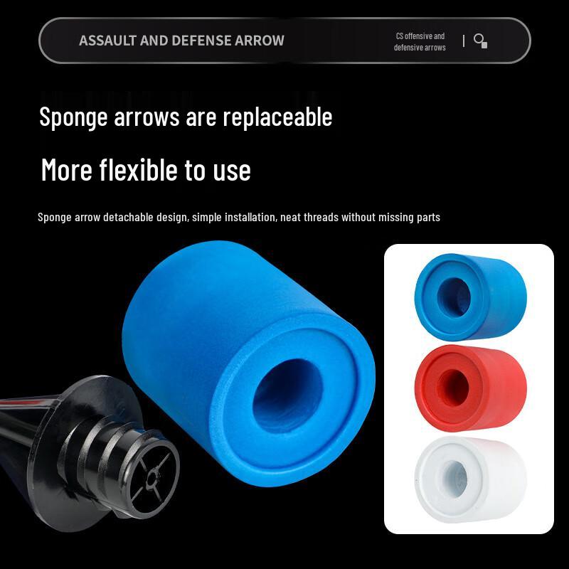 Integrated Sponge Archery Arrow for Outdoor CS Games