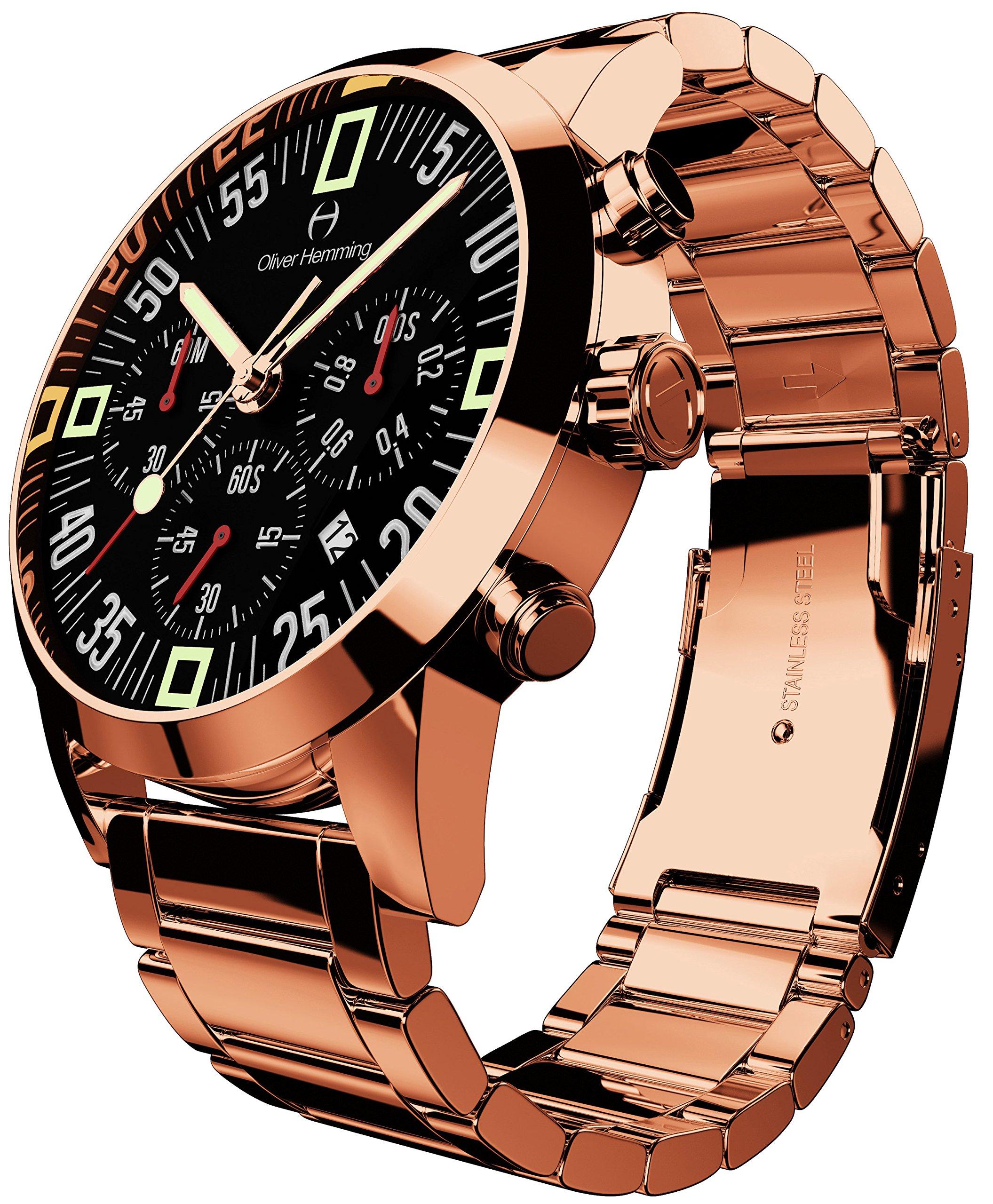 

Oliver Hemming Watch British Brand Japanese Quartz Chronograph WTC17R80BCDR [Item]