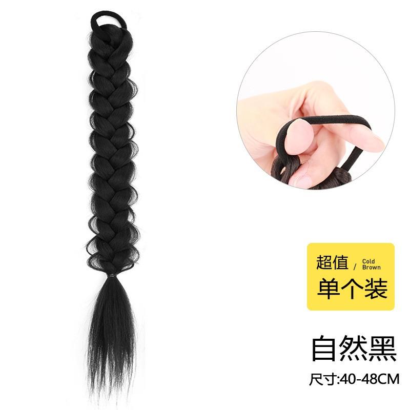 Wig Ponytail Women Braided Hair Extensions Natural Look Cute Style Hot Girl Trend