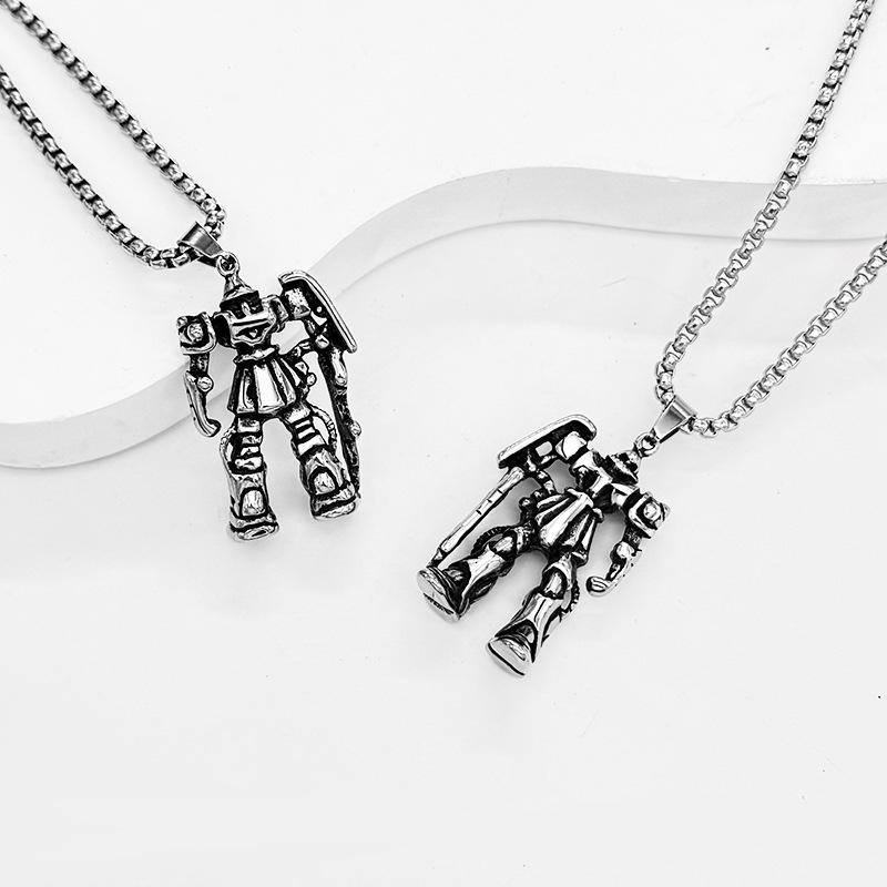 Men's Personalized Retro Transformer Stainless Steel Necklace