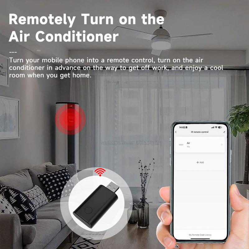 Tuya WiFi IR Remote Control USB Smart Universal Infrared Controller Works with Alexa Google Assistant for TV Air Conditioner