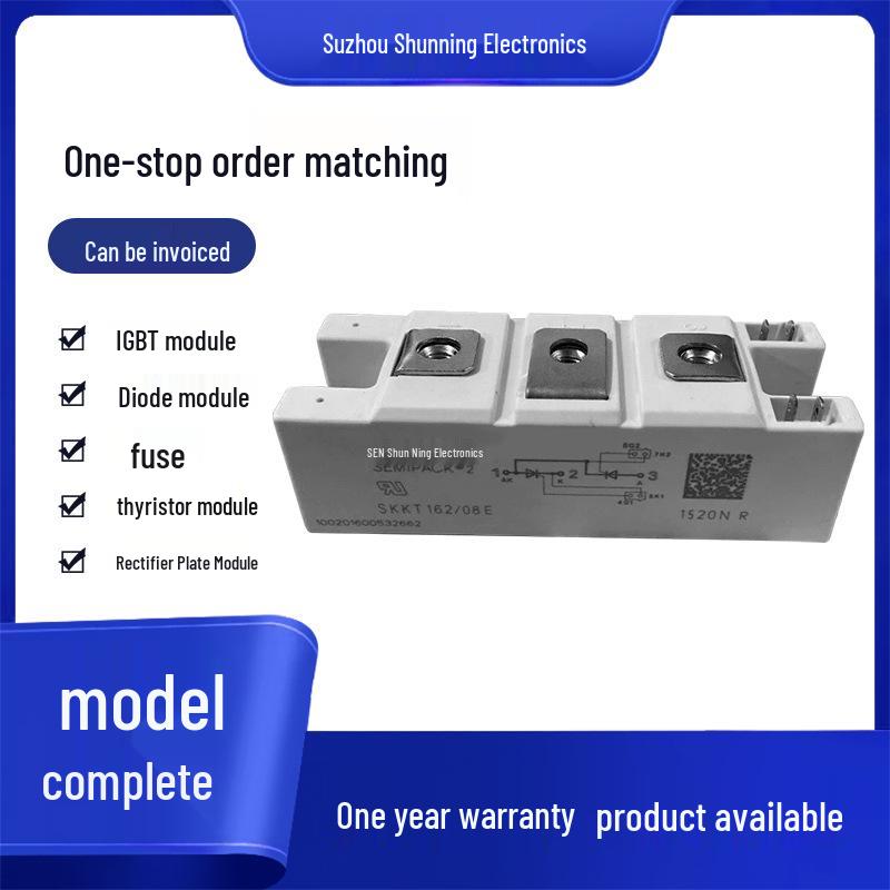 SKKT162-08E Thyristor Module: Electronic Component, Standard Package, Fast Shipping Available