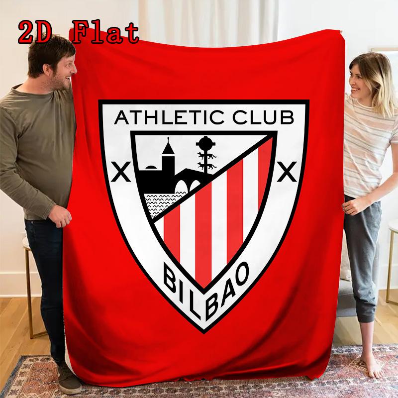 Athletic Club Pattern Flannel Blanket High quality All Seasons Warmth and Comfort Perfect for Christmas Gifts.