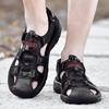 2019 Summer Men's Leather Trekking Sandals - Outdoor Stream-Crossing Cowhide Beach Shoes