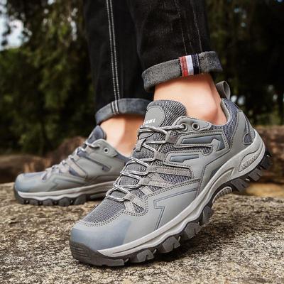 Large Size Couple Hiking Shoes Mesh Breathable Camping Off-road Hiking Shoes Soft Sole Women's Professional Outdoor Sports Shoes