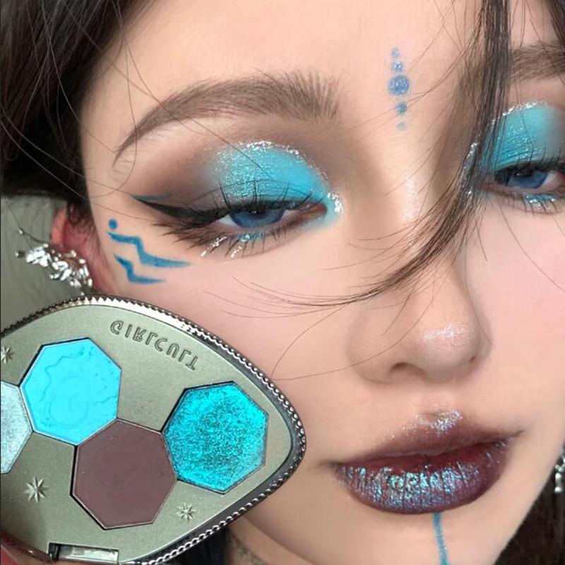 Girlcult Makeup Eye Shadow Palette Shimmer Matte Chameleon 4 Color Eye Shadow Vegan Make Up Sets Cosmetics Full Set