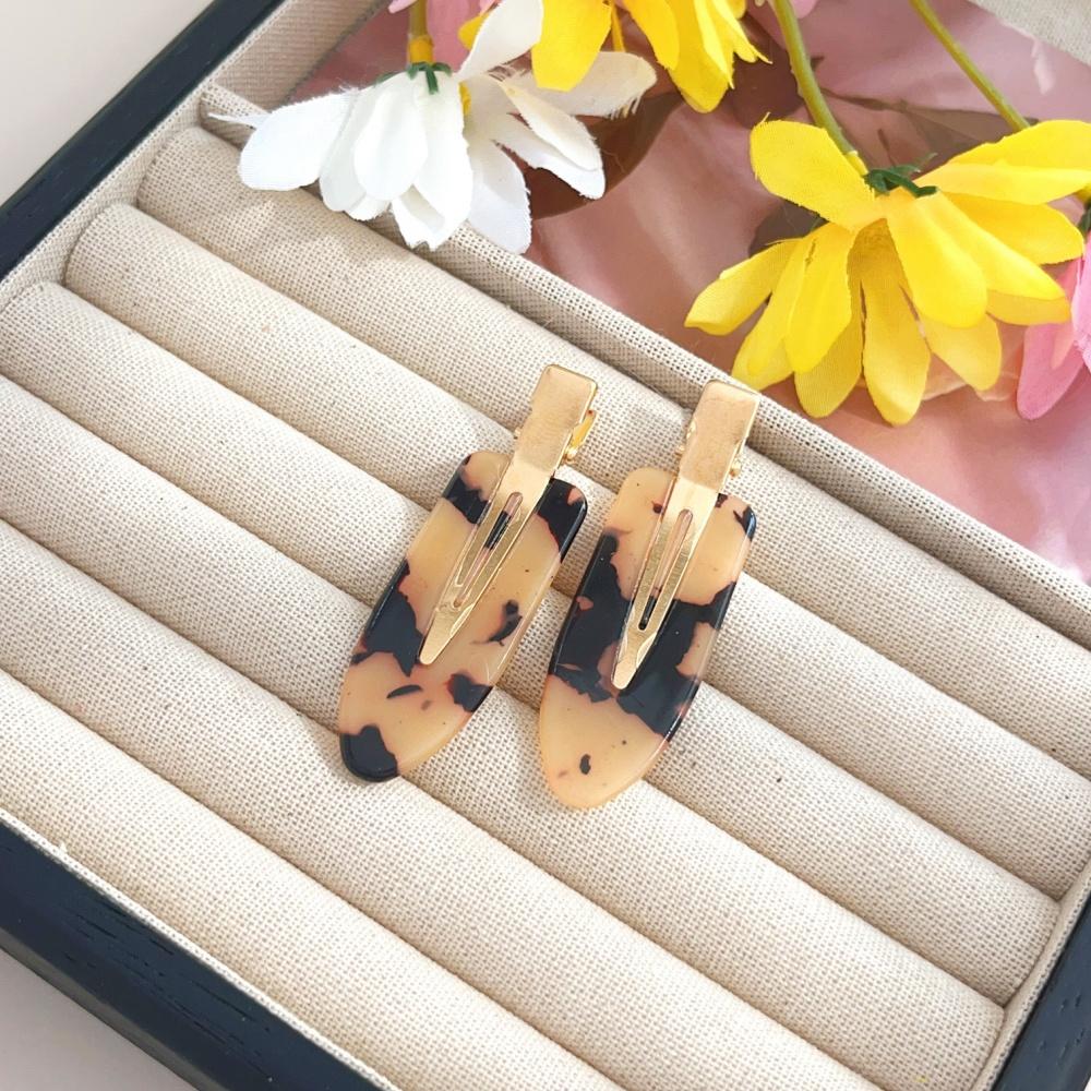 2pcs/set No Bend Hair Clips for Women Girls Acrylic Hair Styling No Crease Curl Small Pin Bang Seamless Barrettes Accessories