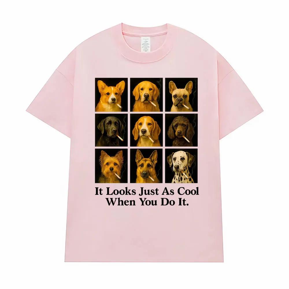 Es sieht genauso cool aus, wenn du es machst Lustige Meme T-Shirts Herren Damen Retro 90er Hip Hop Humor T-Shirt Streetwear Oversized T-Shirt