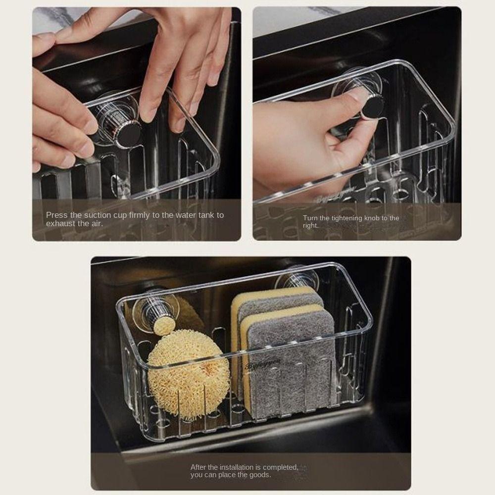 Rotating Sink Drain Racks Wall Mounted Sponge Holder High Quality Soap Drying Rack  Bathroom