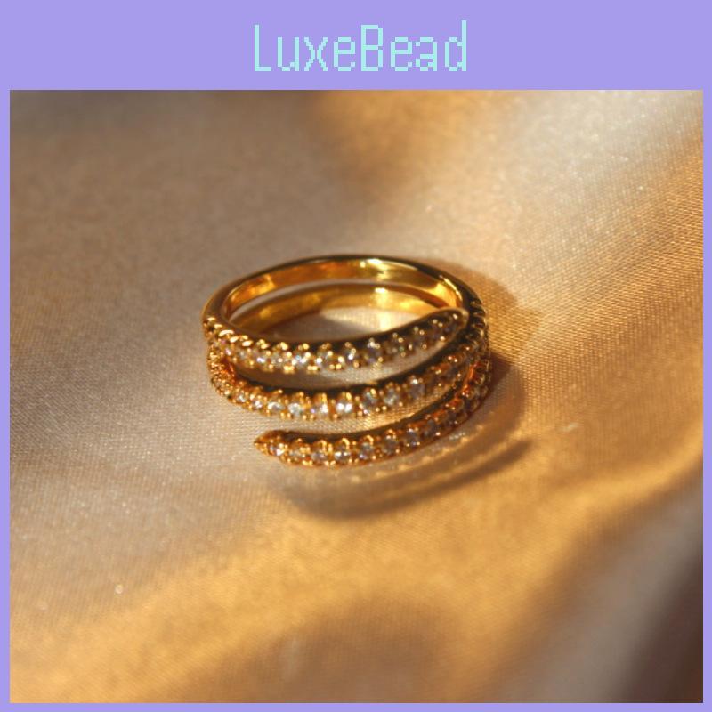 Elegant Fashionable Adjustable Copper Ring For Women With Chic Geometric Design