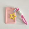 Abs Slide Kpop Photo Card Holder Anti-Lost Keychain 3 Inch Ins Idol Protective Case Bag Bus Cards Sleeves Supplies