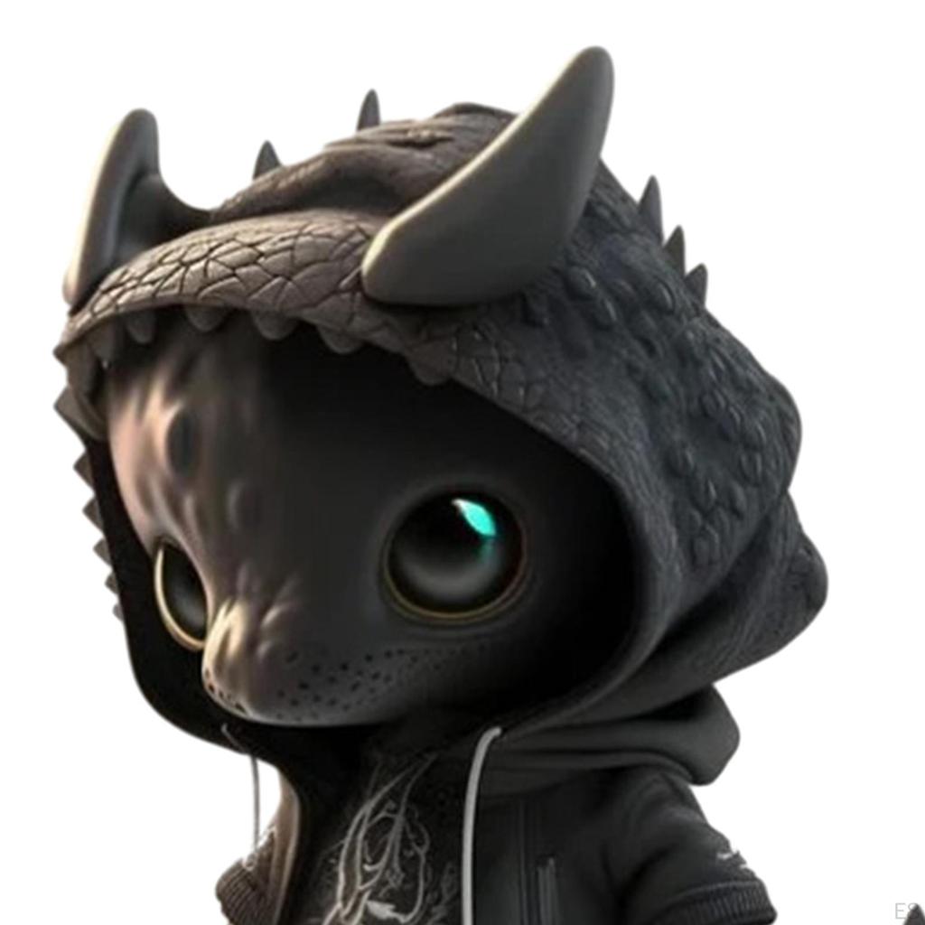 Jul Dinosaur Staty Djurskulptur Xmas Ornament Halloween Elf dekoration för bondgård