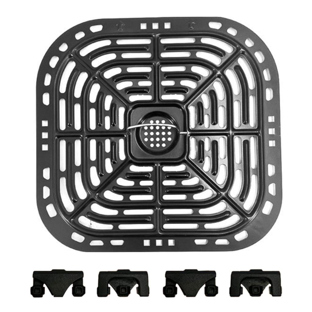 Air Fryers Crisper Plate Replacement Grill Pan Square Non-Stick Fry Coating Pan for Instant Vortex 6qt Accessories