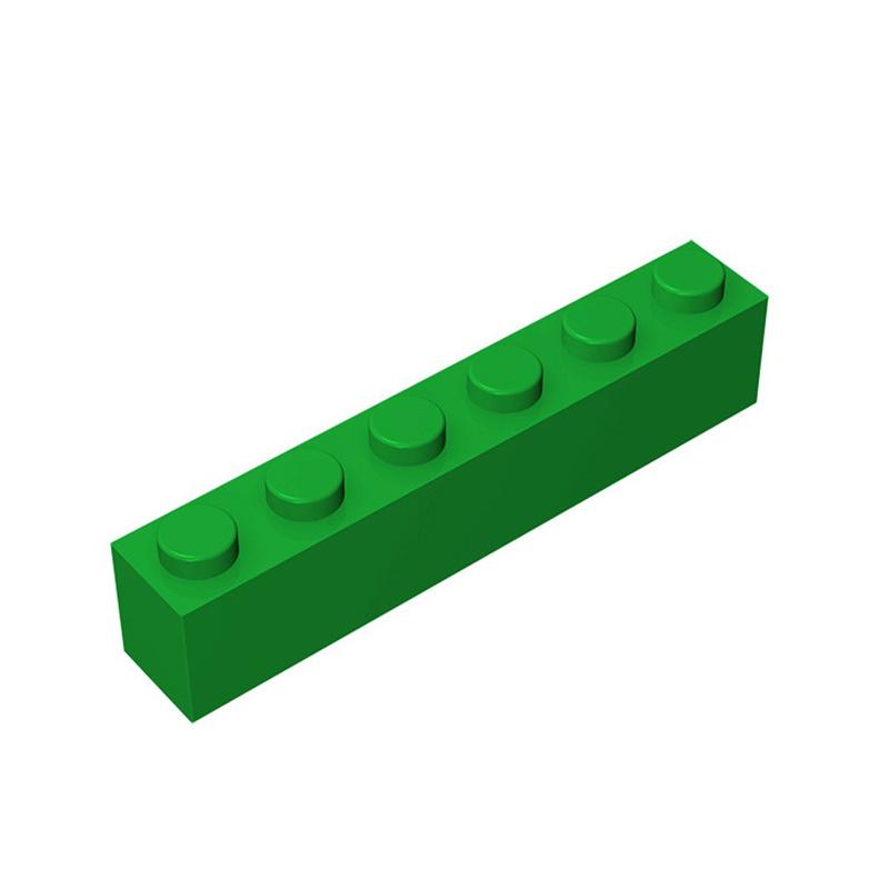 50g/21Pcs 3009 1x6 Block Moc High 6 Hole Color Accessories Compatible with Brick DIY Children's Toy Assembly Gift Storage