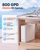 VEVOR Reverse Osmosis System 800 GPD 8-Stage Tankless Water Filter Device, Under Sink Water Filtration, 2:1 Pure-to-Drain Ratio, Smart Faucet