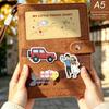China Tourist City Travel Stamp Collection Album - Blank Souvenir Felt Journal