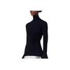 Amiparis Solid Color Turtleneck Pullover Long Sleeve Slim Sweater Women sweater Black FKS422-061001