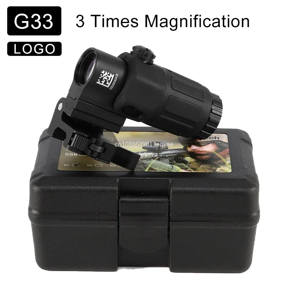 2024 Neues EOTECH 558 DCR Rotpunkt Holografisches Visier Airsoft Jagd mit G33/G43/G45 3X 5X Vergrößerer Passend für 20mm Schienenmontagen & QD-Hebel