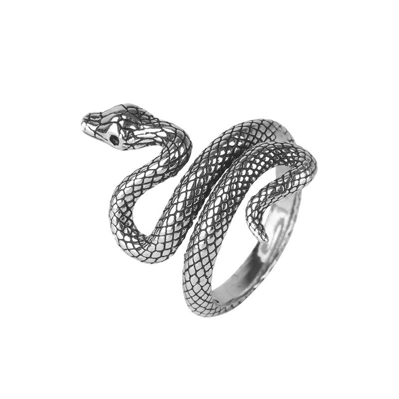 925 Sterling Silber Verstellbare Ringe Für Damen Verwicklung Schlange Luxuriöser Feinschmuck Vintage Hochzeitszubehör Schmuck