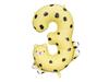Partydeco Balon Foliowy Cyfra 3 Gepard 68X98 Cm Mix