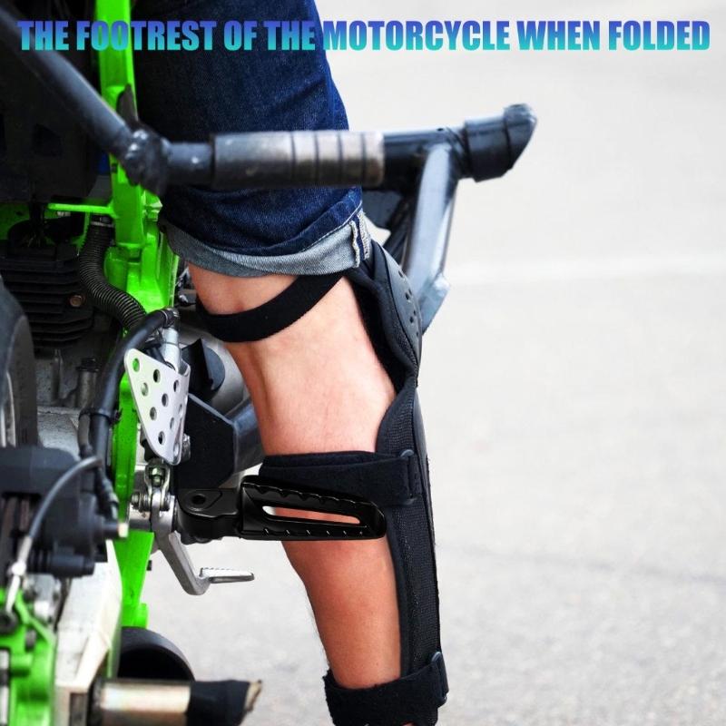 Aluminum Foot Pedal Pegs Motorbike Accessories Easy Installation Replacement Motorcycle Rear Footrest Foldable Pedal