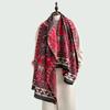 Women's shawl autumn and winter new imitation cashmere cashew flower scarf femininity long fringed double-sided scarf dual-purpose
