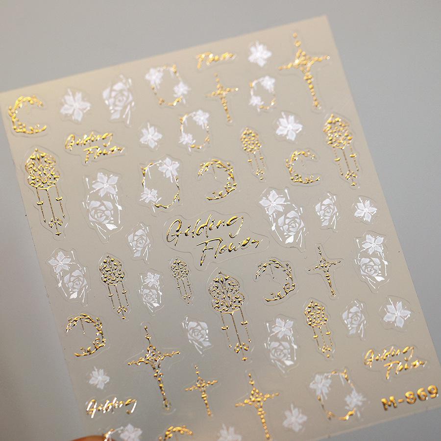 

TENSOR Чехол для телефона с тиснением золотой фольгой Chrome Hearts и наклейки для нейл-арта для детей M-869