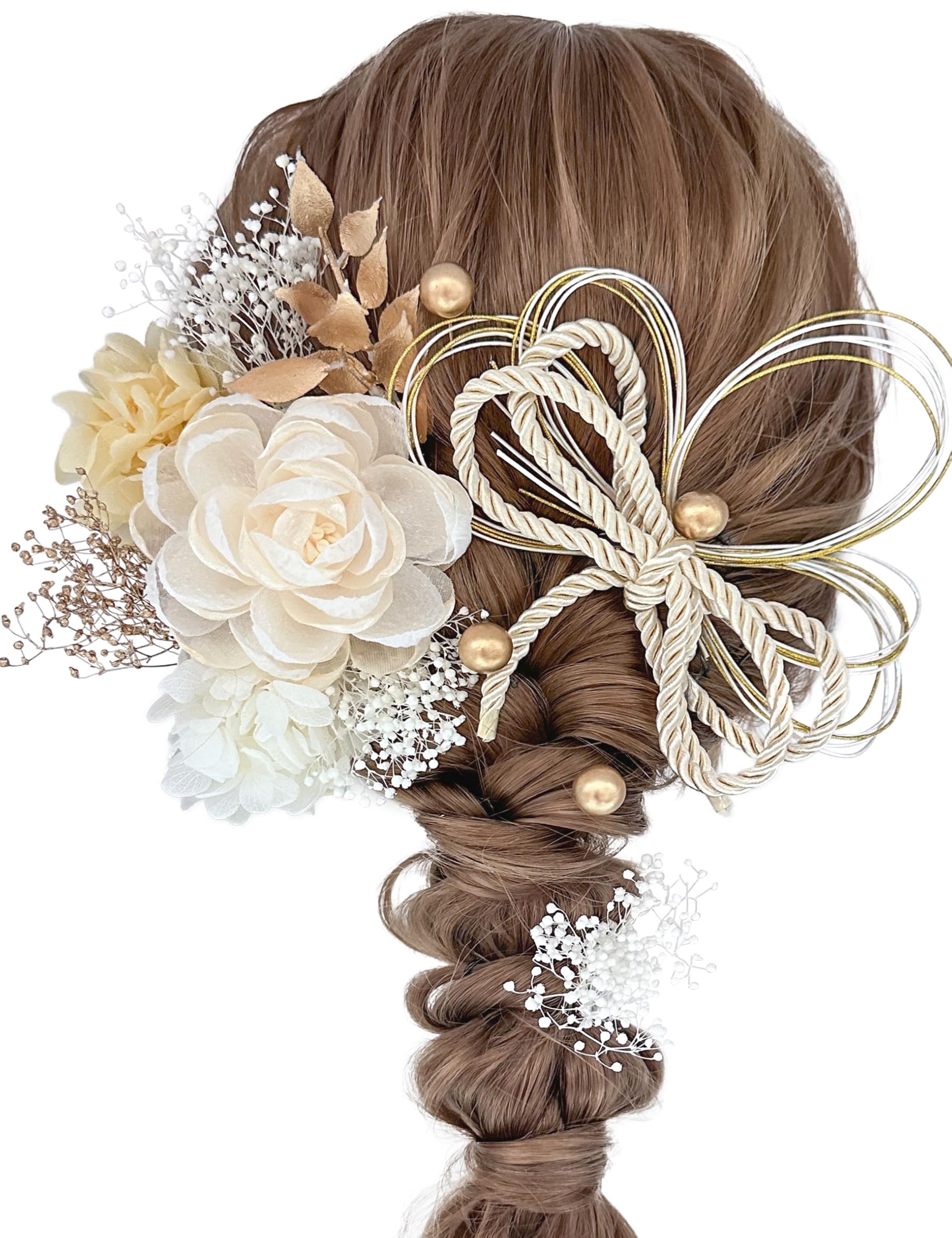 

[JZOON] Coming-of-Age Ceremony Hair Accessory, Graduation Ceremony, Furisode, Hakama, Japanese Clothing, Kimono, Wedding, Pre-wedding Photoshoot,