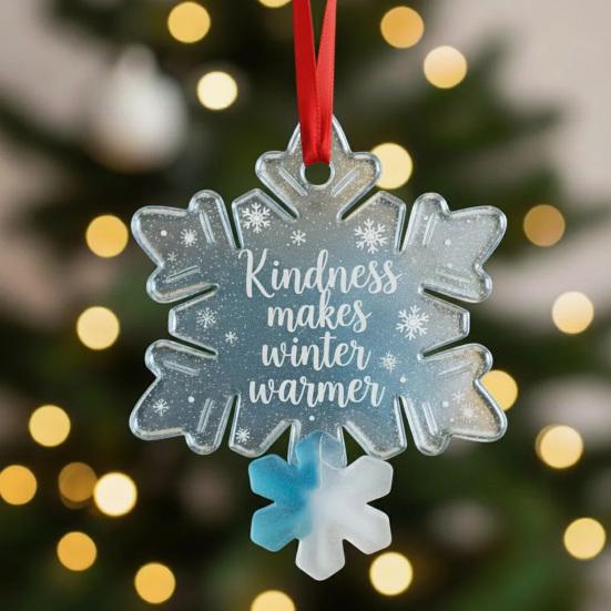 Friendship Christmas Ornaments Handmade Heart/Bell/Tree Shaped Sea Glass Ornament for Christmas Tree Friendship Keepsake for Best Friends