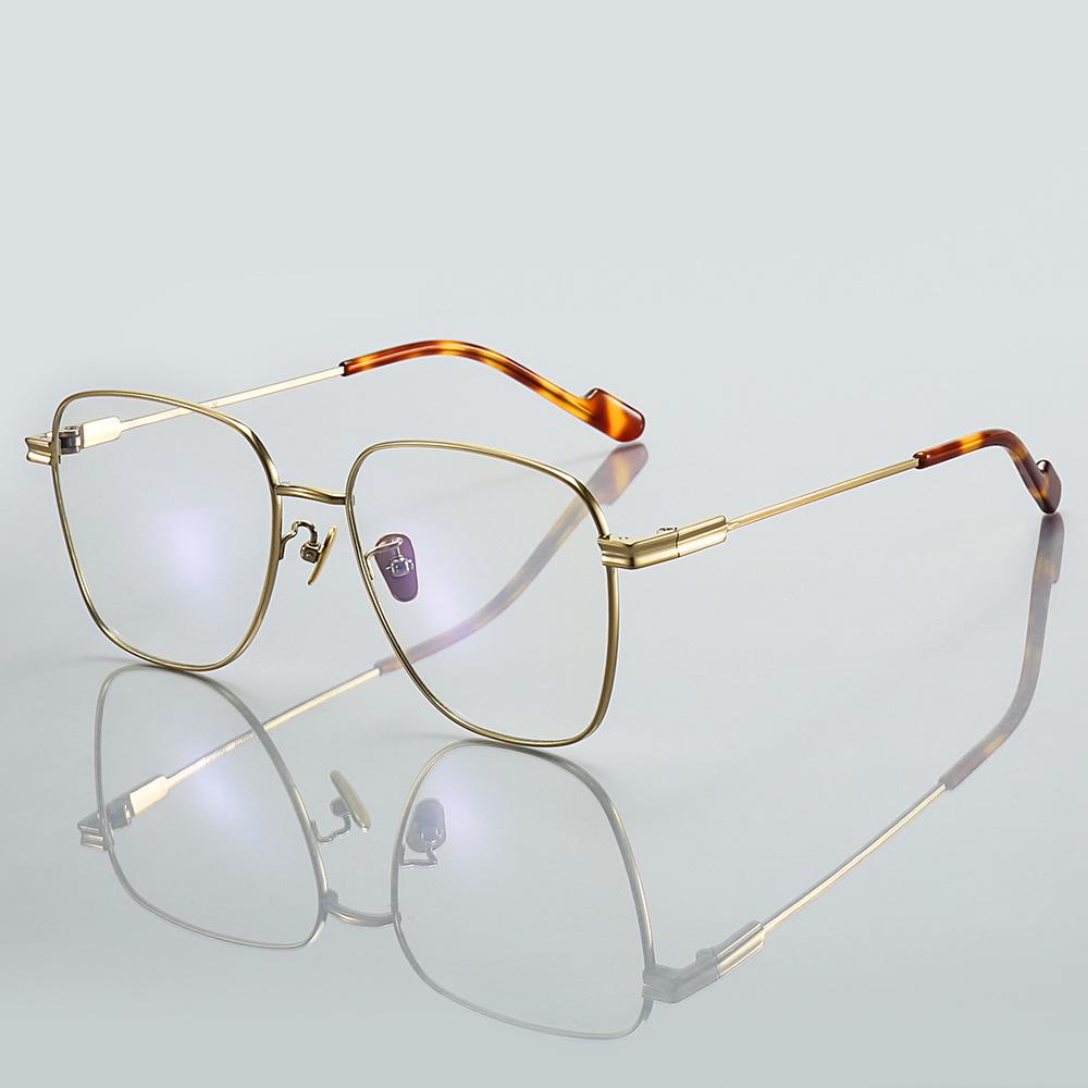 Original Saki Women s Ultra-Light Pure Titanium Square Glasses Frame