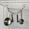 Popel středního až velkého papouška, malé slunce, diamantový hrnec z nerezové oceli, Ding Ding Dong Dong, hryzání, broušení a kousání kožešin