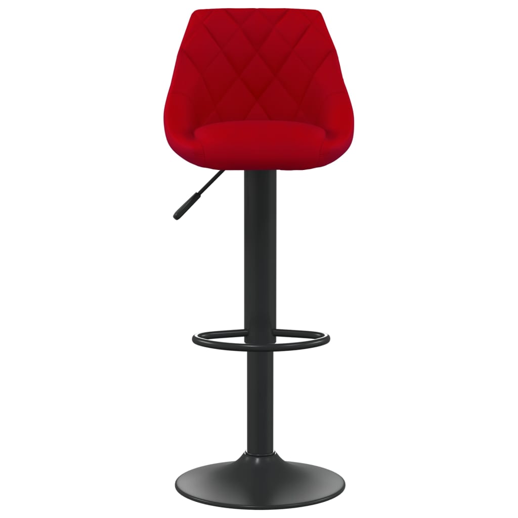 Bar Stool Burgundy Velvet