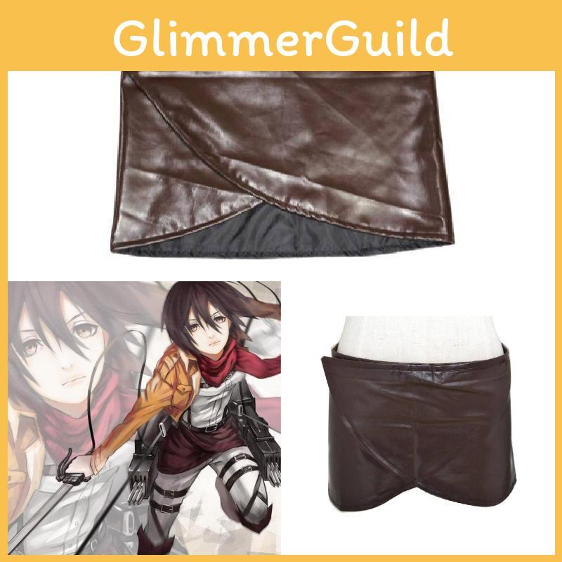 Attack On Titan Cosplay Skirt With Faux Leather Material