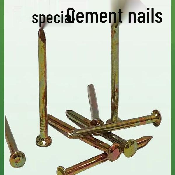 Bardzo Długie Gwoździe Stalowe Galvanizowane do Betonu – Wykończenie Biały & Cynk Kolorowy