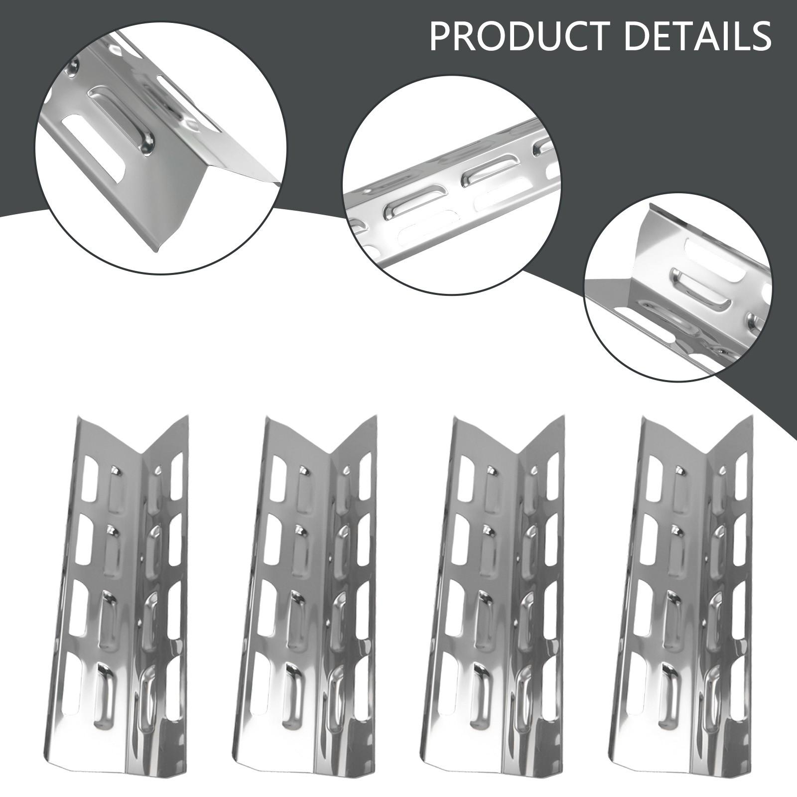 

Heat Plates Kit For Gas Grill Outdoor 4Pcs Replacement Stainless Steel
