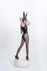 Qichenk Bunny Girl Cosplay Costume, Cute Bunny Leotard, 7-Piece Set for Women, Perfect for Costume Events, Parties, and Photo Shoots, 1840-Black
