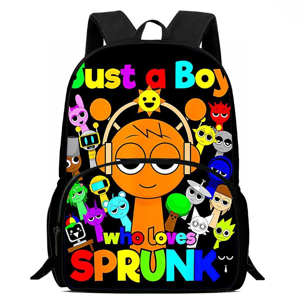 Rhythm Box Sprunki Spel Anime Rugzak Student Schooltas Computer Tas