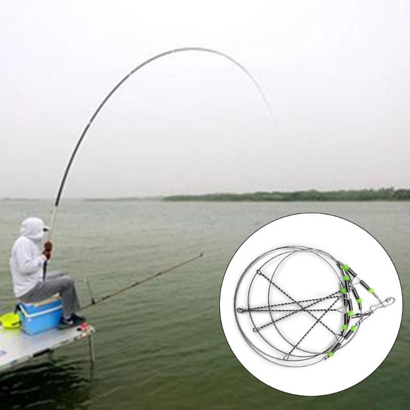 Angelmontagen mit Wirbeln Einhänger Perlen Schnur Vorfach Angelzubehör Montagen Angelvorfach Edelstahldraht Vorfächer Vorfachzubehör