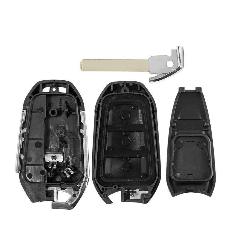 KEYYOU Car Key Case For Peugeot 208 301 308 508 3008 5008 For Citroen C3 C4 C4L C5 Picasso DS5 DS6 VA2/HU83 Remote Key Shell