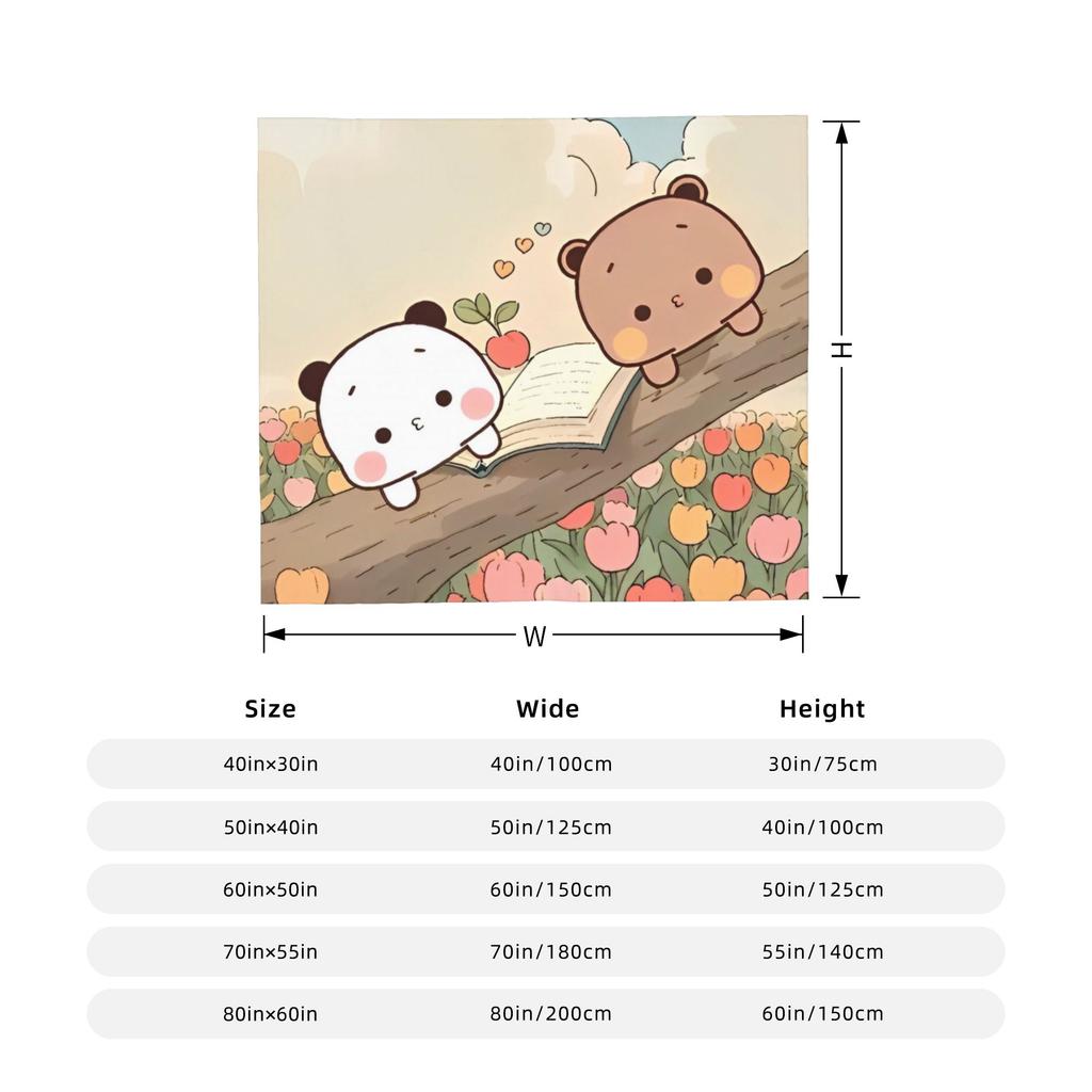 Cute Cartoon Bubu Dudu Blanket Cover Flannel Throw Blankets Summer Air Conditioning Printed Soft Warm Bedspread