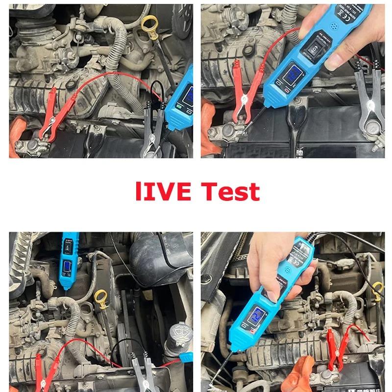 Automotive Electric Circuit Tester Car Electrical System Tester Car Truck Circuit Scanner Pen With LED Light Digital Display Vehicle Diagnostic Tool