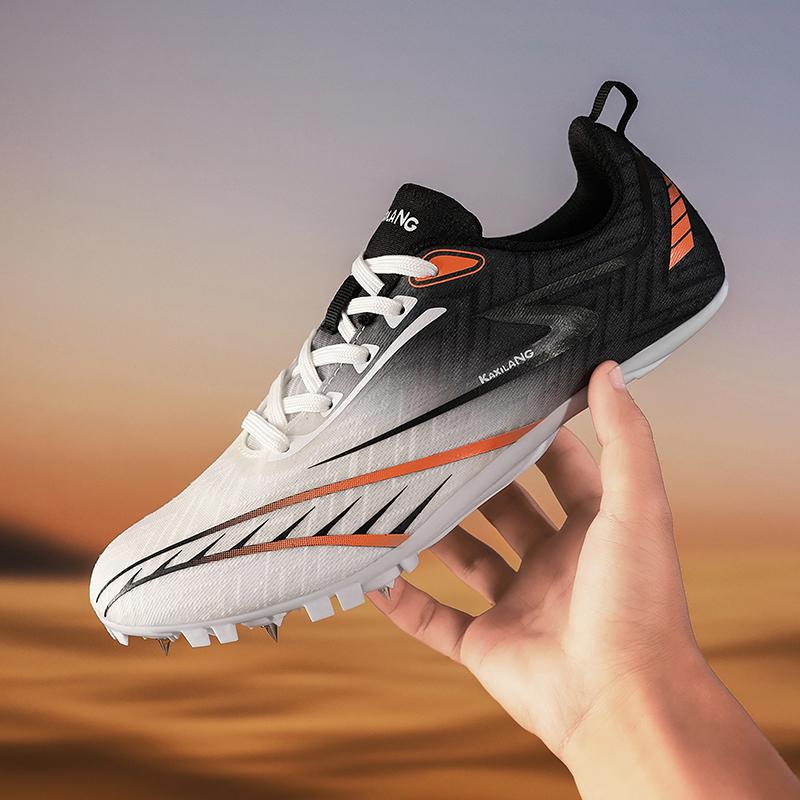 Men Sprint Shoes Professional Running Athletic Long Jump Light weight Track Spike Soft Field Non Slip Nails Race Racing Match