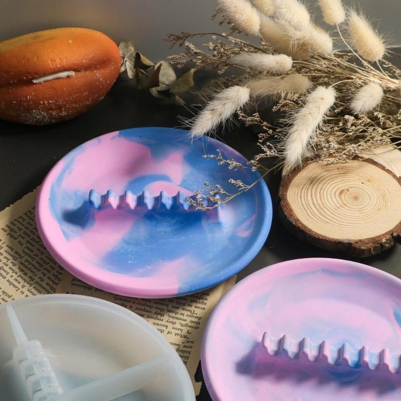 Silicone Mold Cutlery Storage Tray Moulds Silicone Crafts Molds Dish Moulds Perfect Gift for Kitchen Enthusiasts