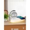 LED Night Light 3 Lights 360° Rotate Clock Alarm Clock Desktop Mobile Phone Wireless Charger for Bedroom Smart Phones Room Decor