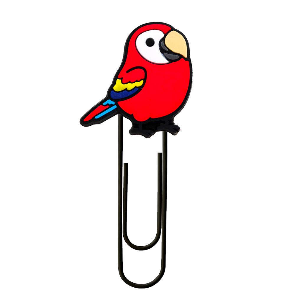 Small Animal Cartoon PVC Paper Clip Bookmark Spinner - Cute DIY Office Decoration