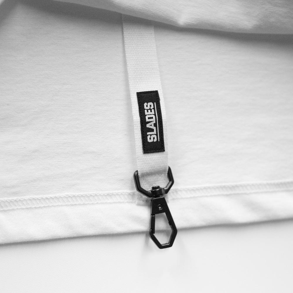 SLDS 16-Bit Retro Logo Hook Short Sleeve T-Shirt (White)