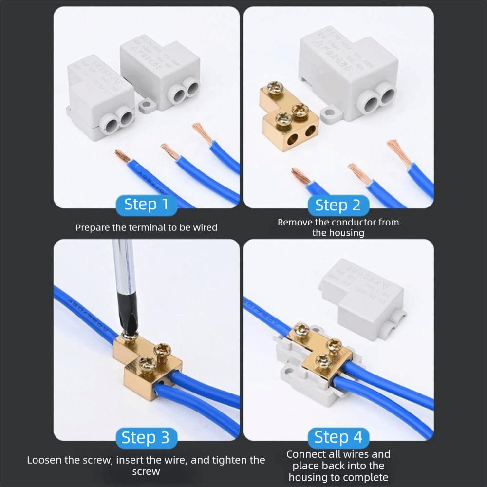 Electrical Connectors Spliceable High Power Splitter Conductor Brass Universal Quick Terminal Block Terminal Blocks Electrical